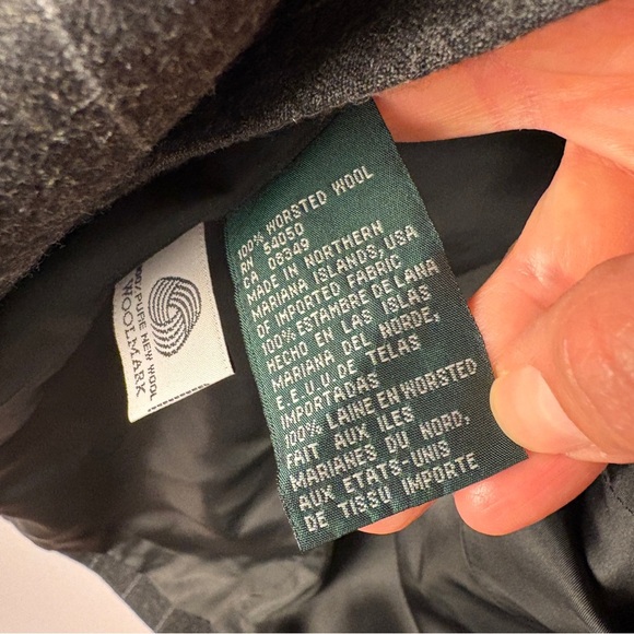 Lauren Ralph Lauren Pinstripe Blazer 100% Wool Charcoal Gray Old Money Preppy - Picture 5 of 6